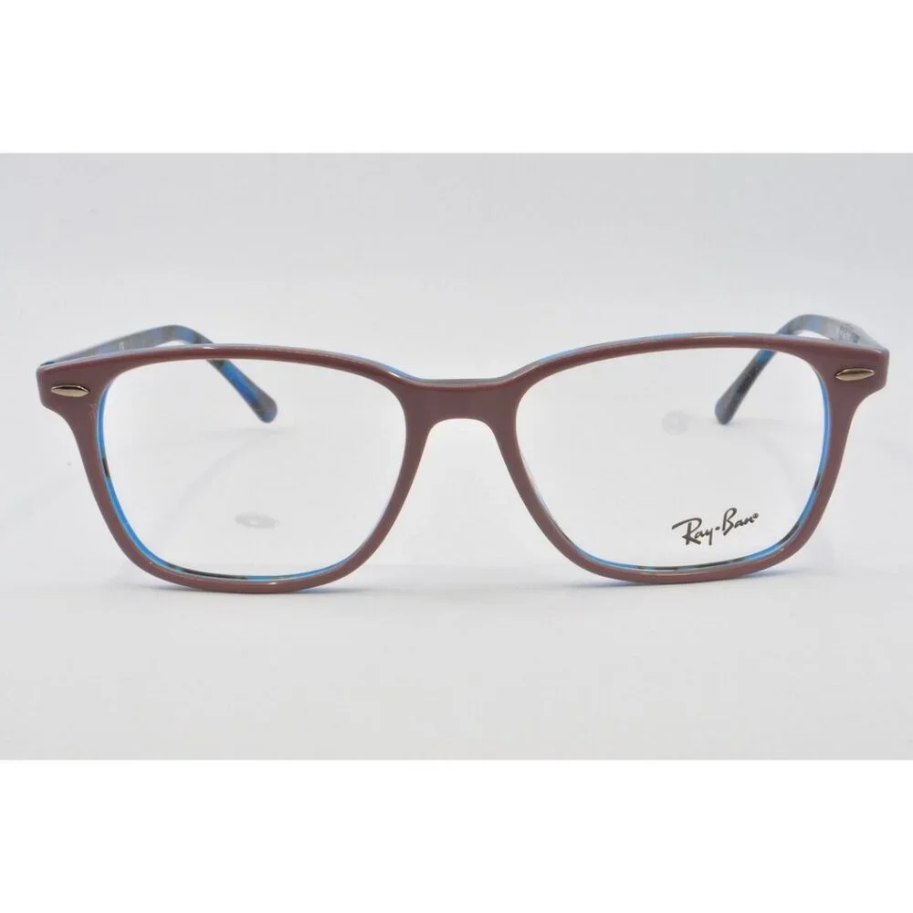 RAYBAN Unisex Eyeglasses RX7119-5715 Light Brown On Havana Blue 53-17-145
